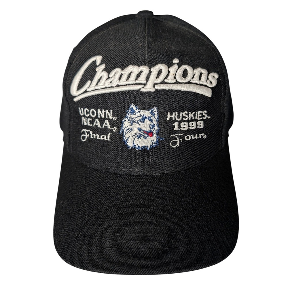 UCONN Huskies NCAA 1999 Champions Final Four Snapback Hat‎ Black Adjustable